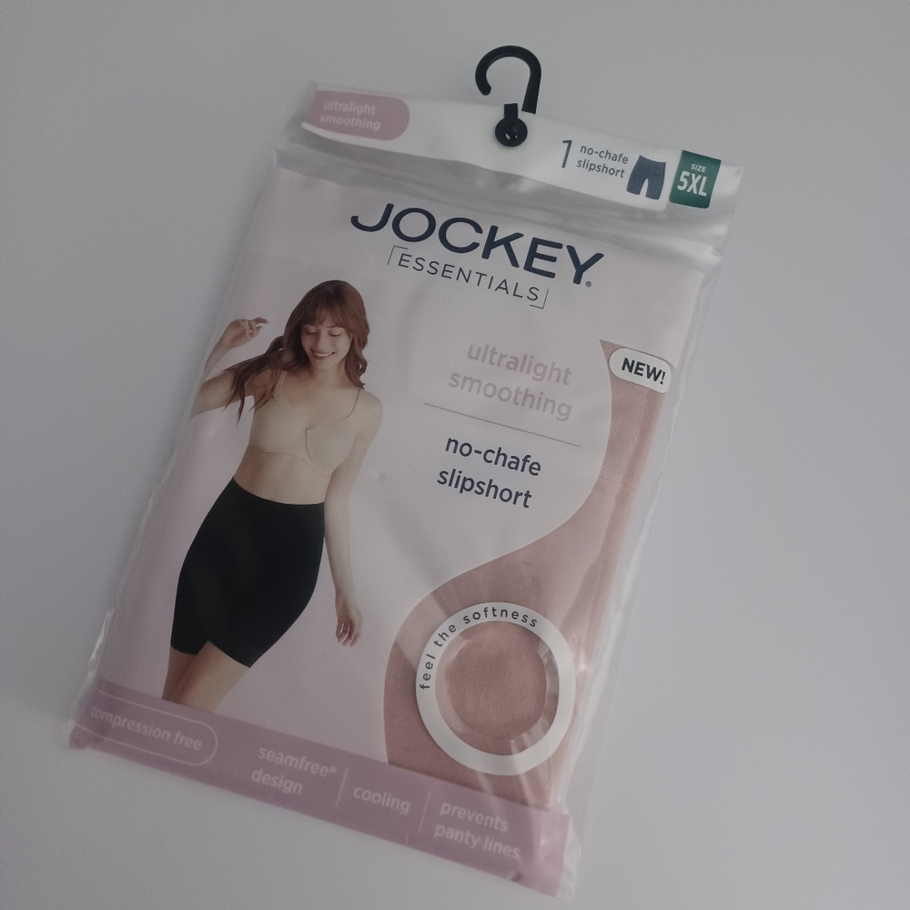 Jockey Essentials Slip Shorts No Chafe Tan Sz 5X 26W